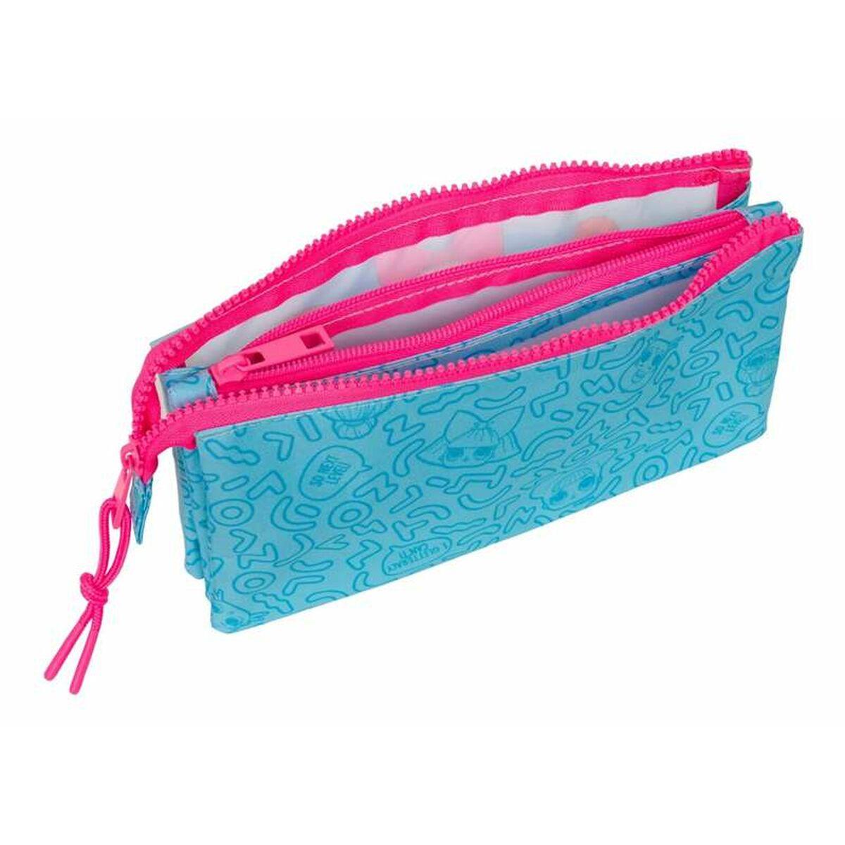 Portatodo Triple LOL Surprise! Divas Azul 22 x 12 x 3 cm