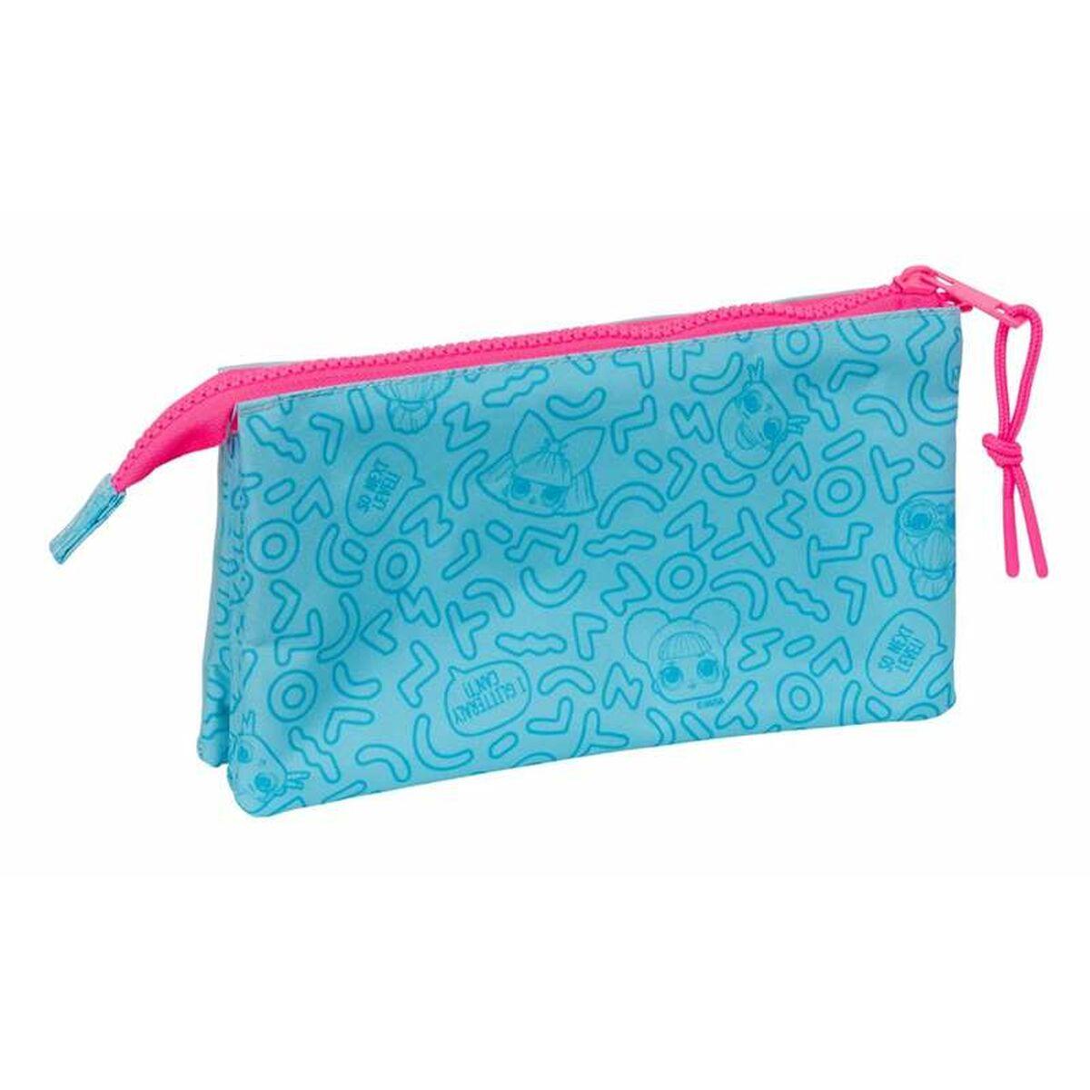 Portatodo Triple LOL Surprise! Divas Azul 22 x 12 x 3 cm