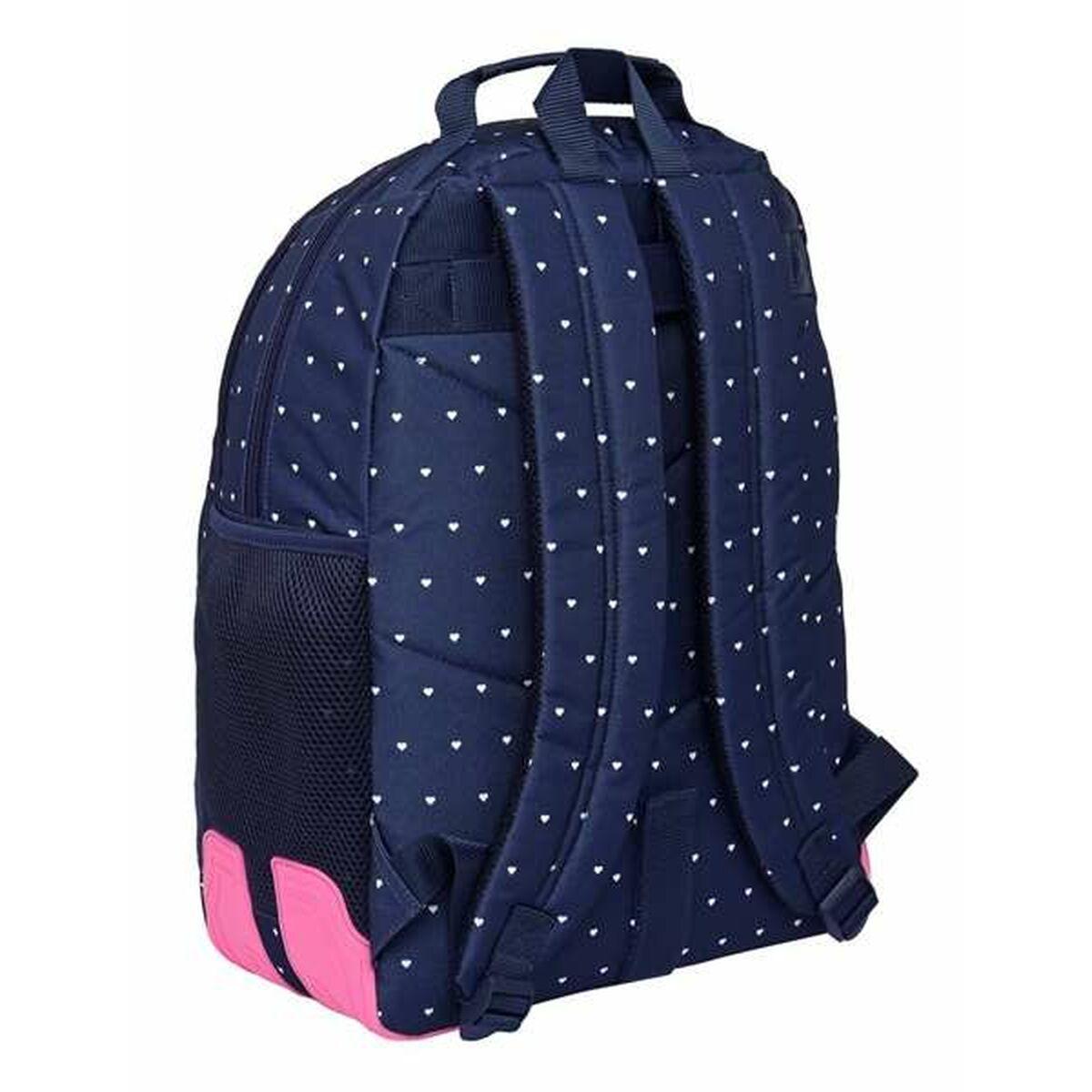 Mochila Escolar Safta Paris Rosa 32 x 42 x 15 cm