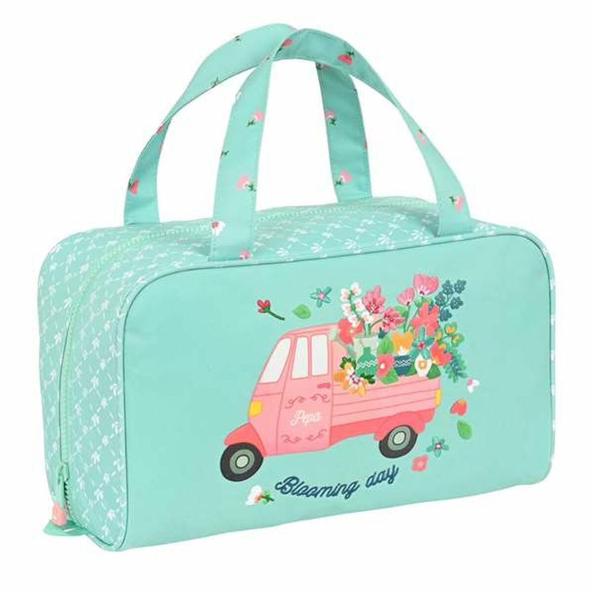 Neceser Escolar Glow Lab Pepa Verde Multicolor 31 x 14 x 19 cm