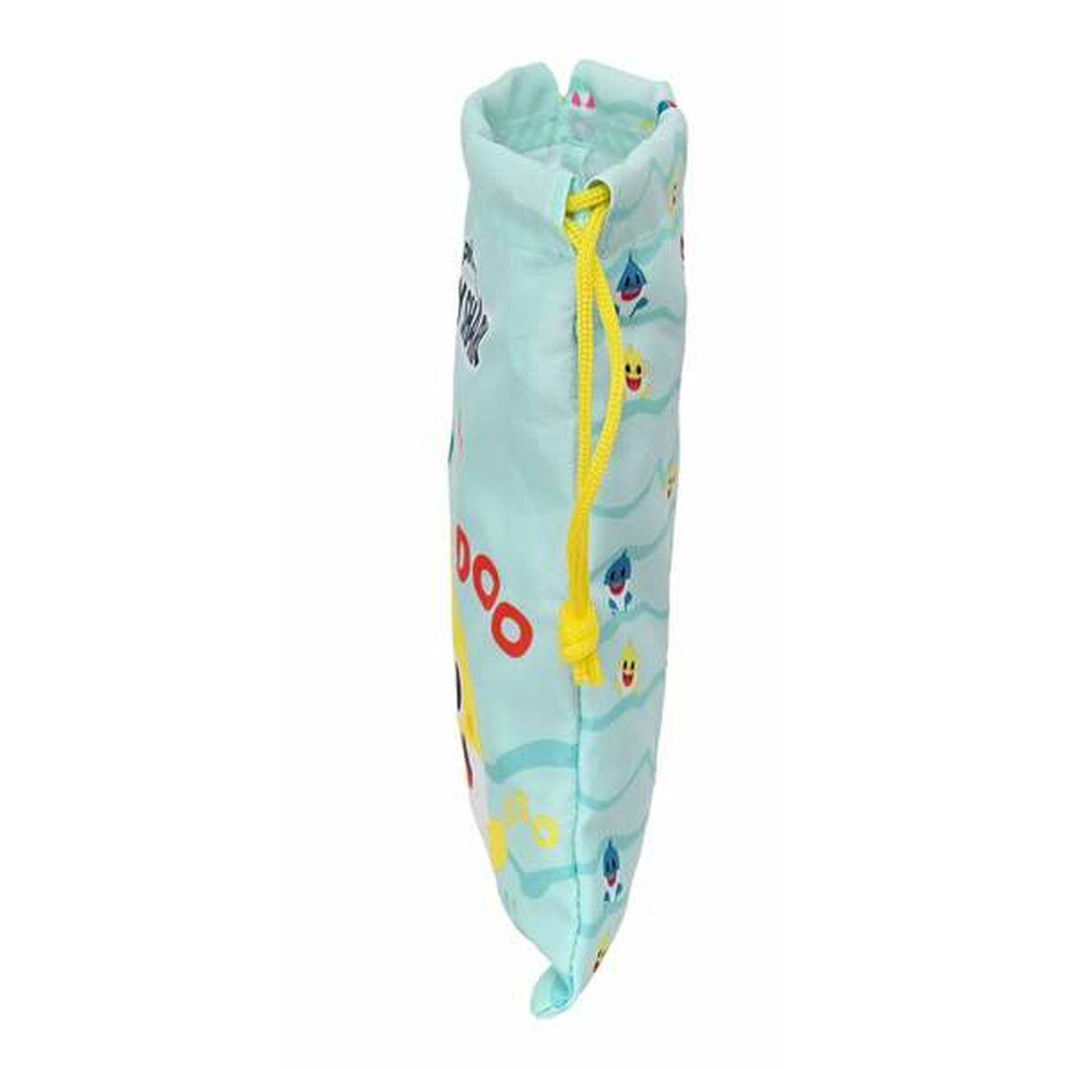 Bolsa Mochila con Cuerdas Baby Shark Beach day Amarillo Azul claro 20 x 25 cm