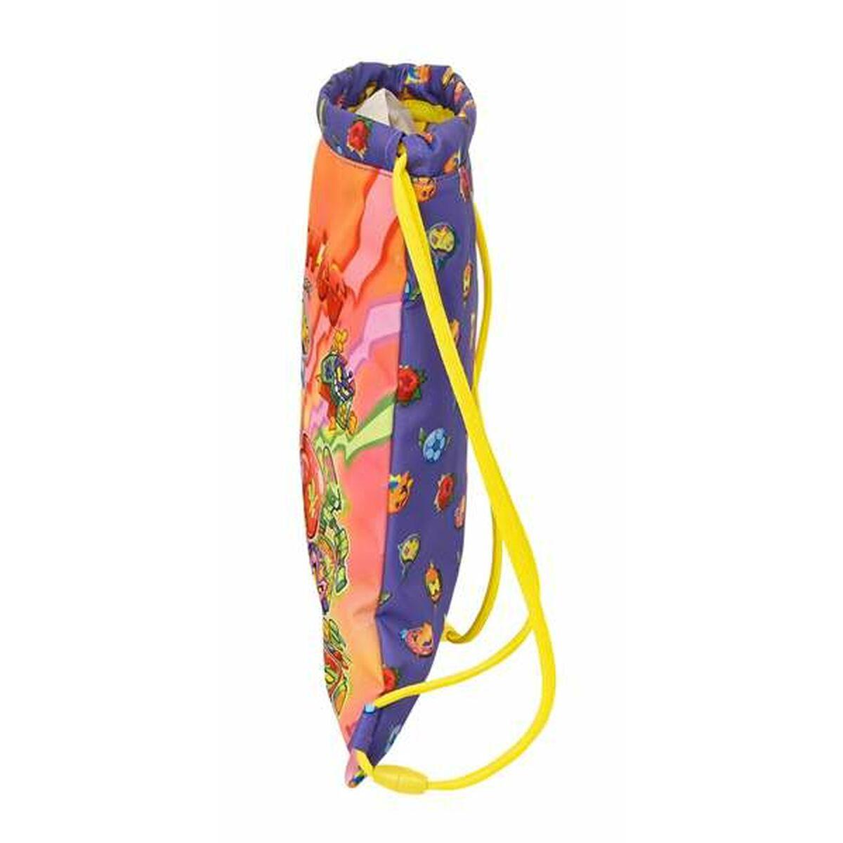 Bolsa Mochila con Cuerdas SuperThings Guardians of Kazoom Morada 26 x 34 x 1 cm