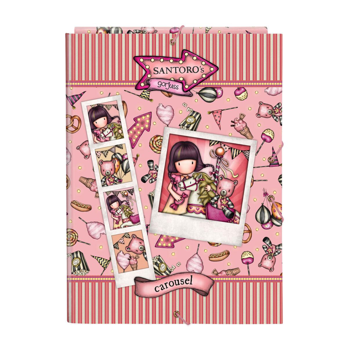 Carpeta Gorjuss Carousel Salmón