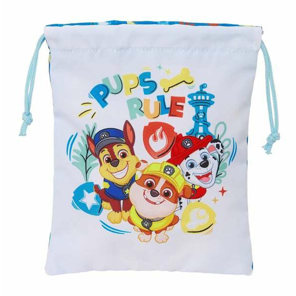 Bolsito de Merienda The Paw Patrol Pups Rule Azul 20 x 25 cm