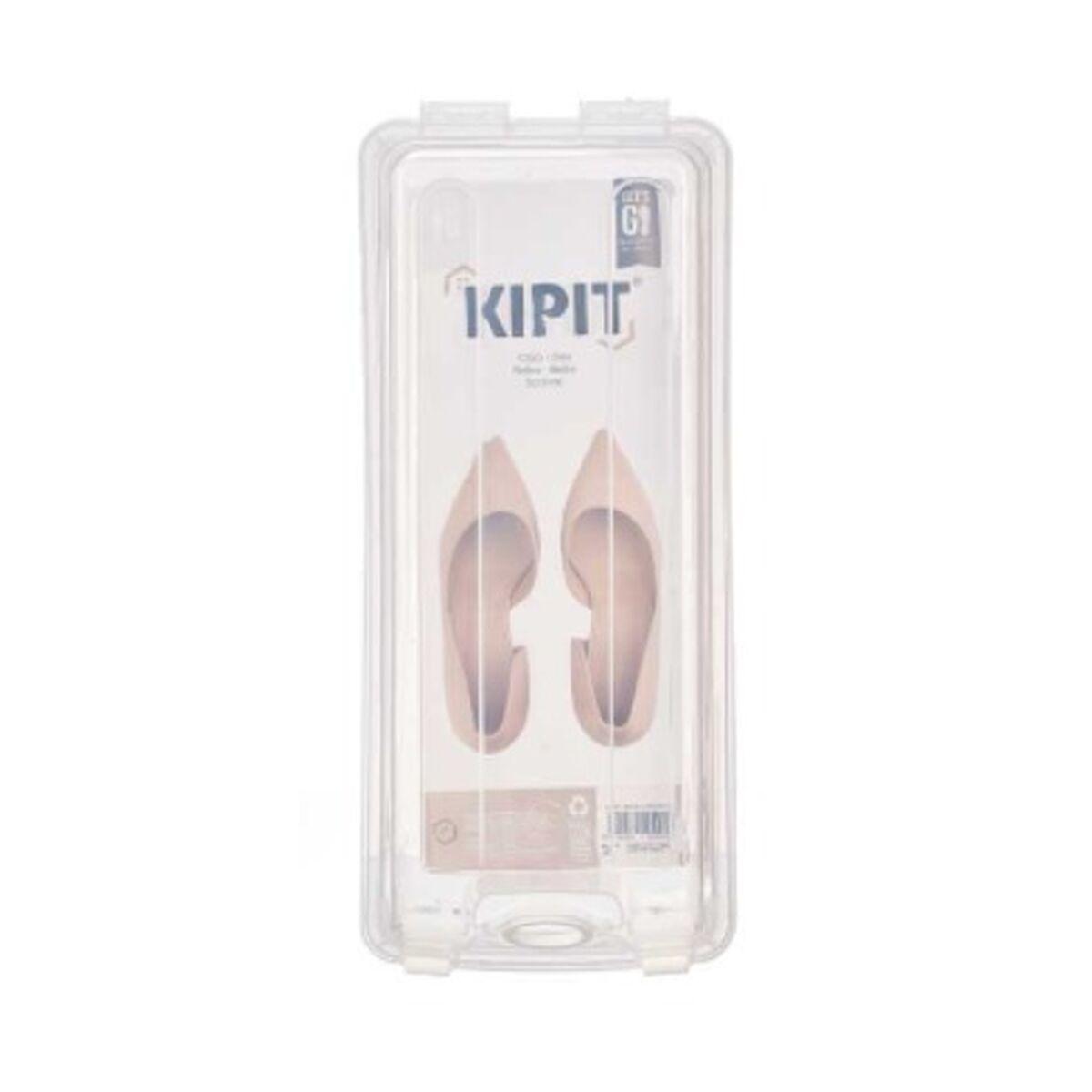 Caja apilable para zapatos Kipit G-420 Transparente Plástico 14 x 10 x 32 cm (12 Unidades)