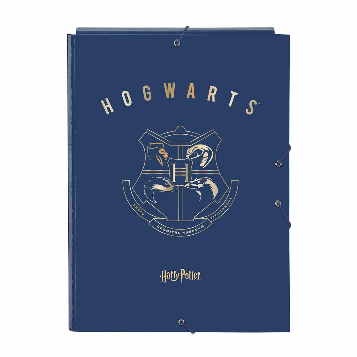 Carpeta Harry Potter Magical Marrón Azul marino