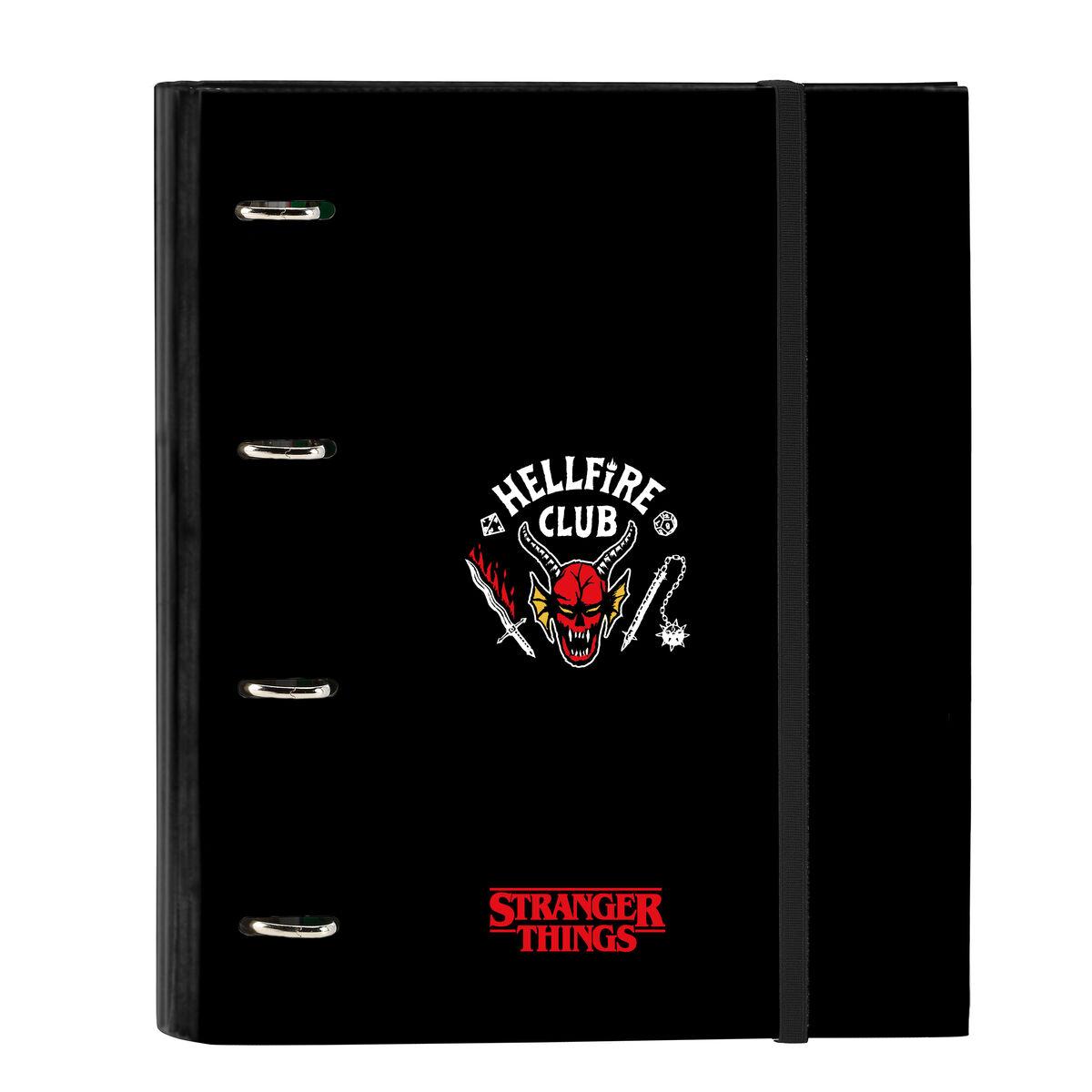 Carpeta de anillas Stranger Things Negro