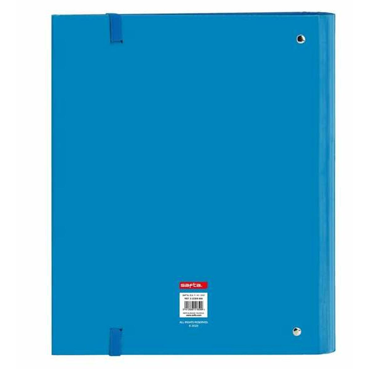 Carpeta de anillas Safta Azul