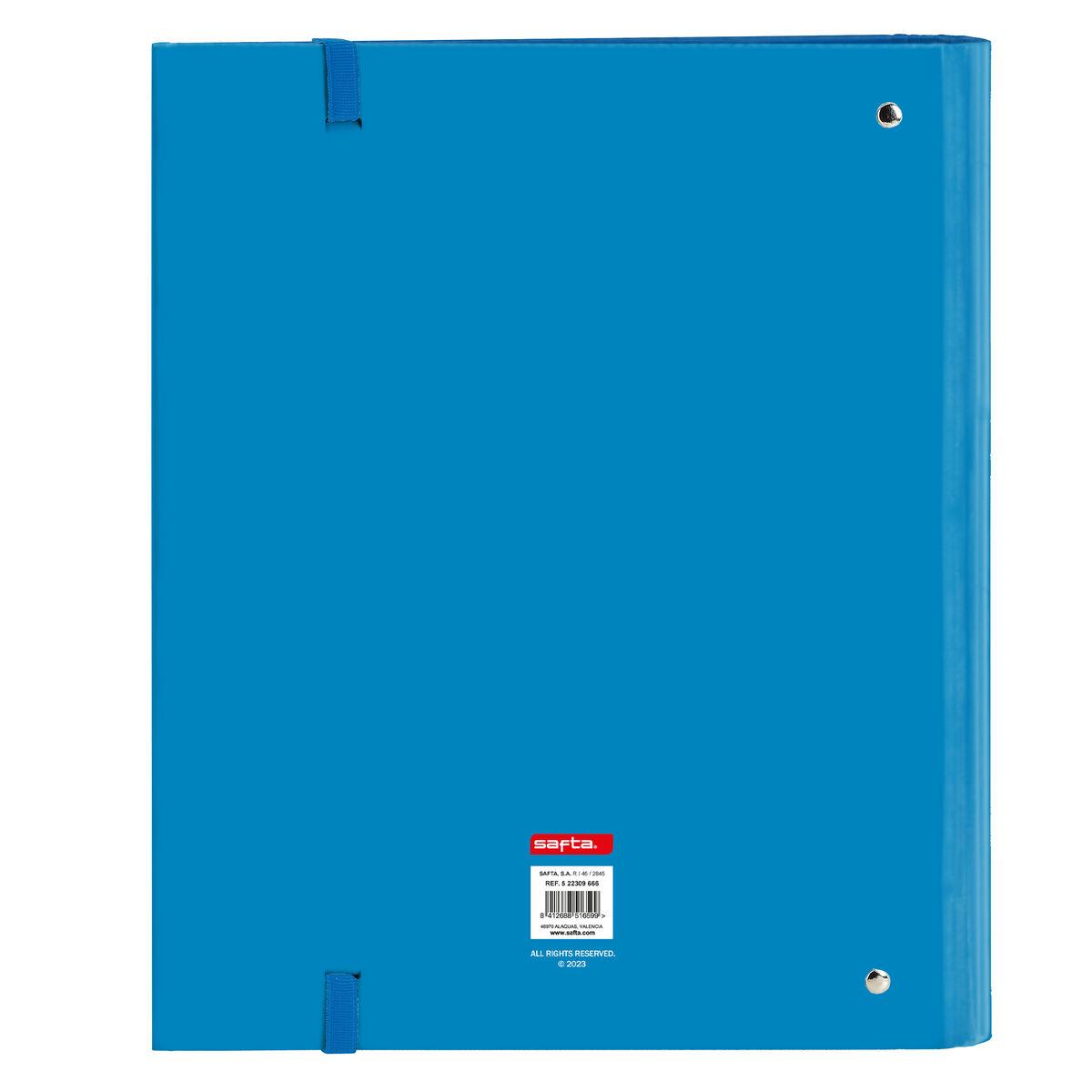 Carpeta de anillas Safta Azul