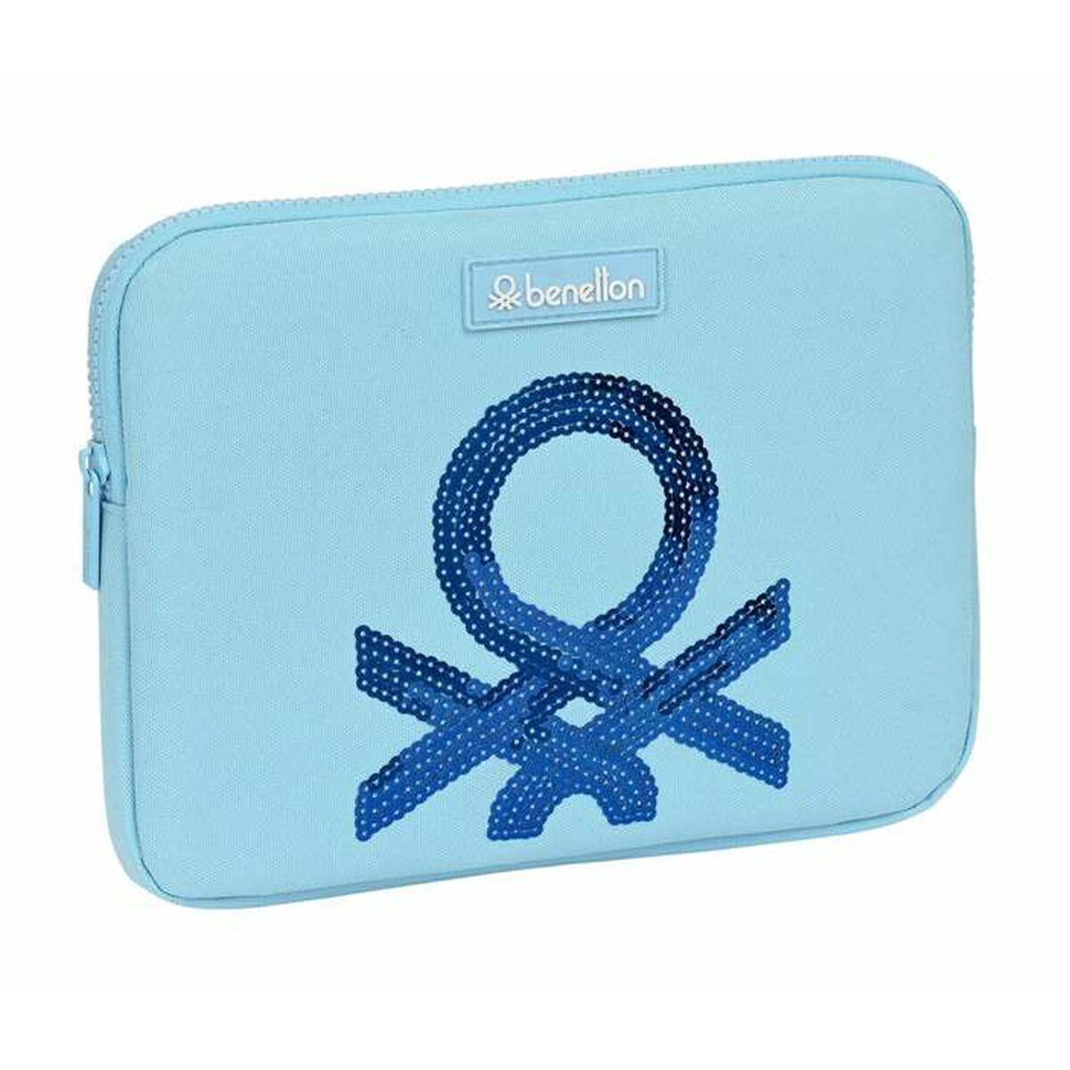 Funda para Portátil Benetton Azul claro 31 x 23 x 2 cm