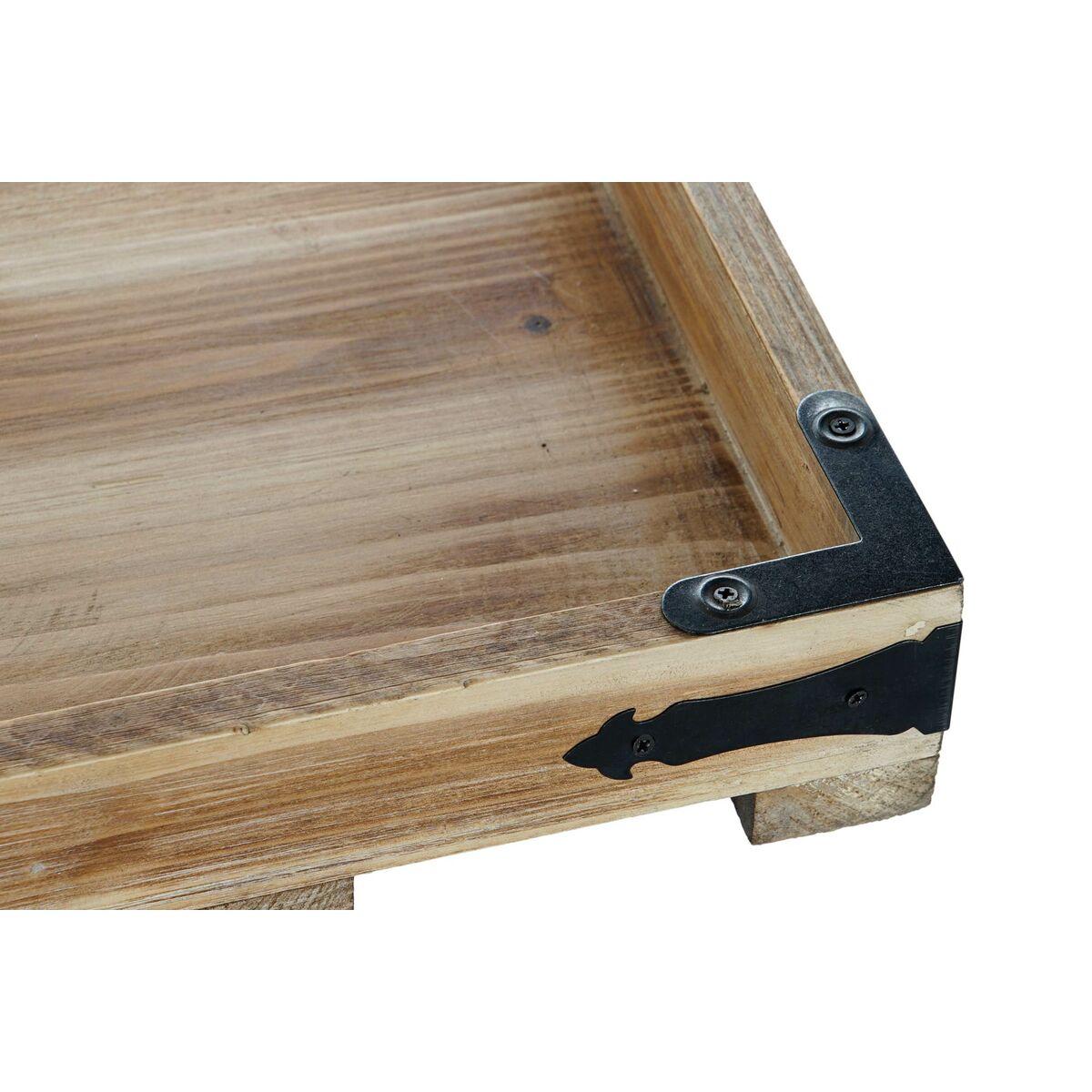Mueble Auxiliar Home ESPRIT Hierro Abeto 160 x 80 x 75 cm