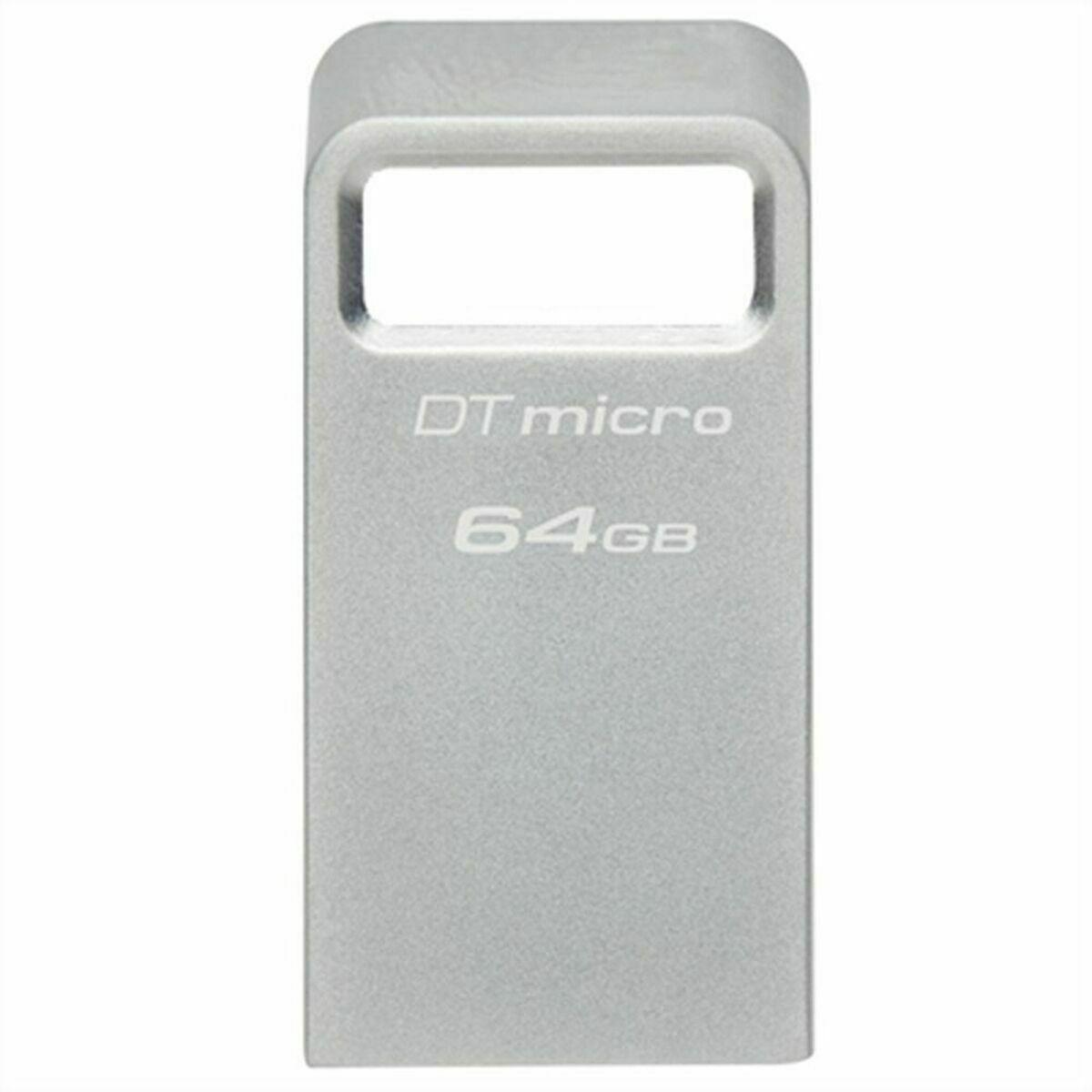 Memoria USB Kingston DTMC3G2/64GB Negro Acero 64 GB