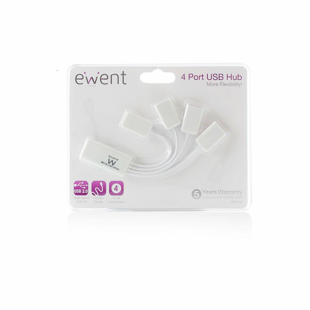 Hub USB Eminent EW1110 Blanco