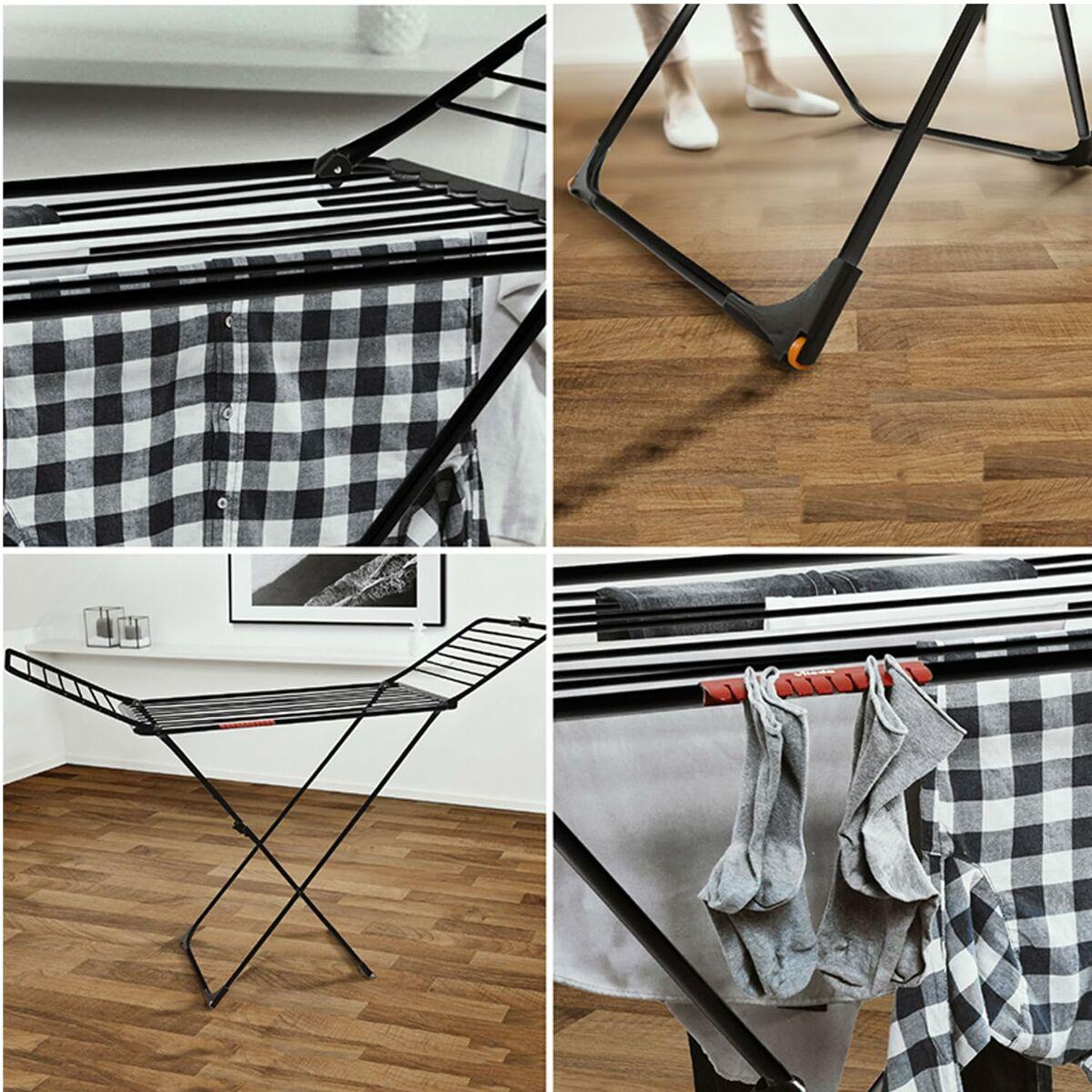 Tendedero Plegable Vileda Extra Black 174090 174 x 56 x 116 cm