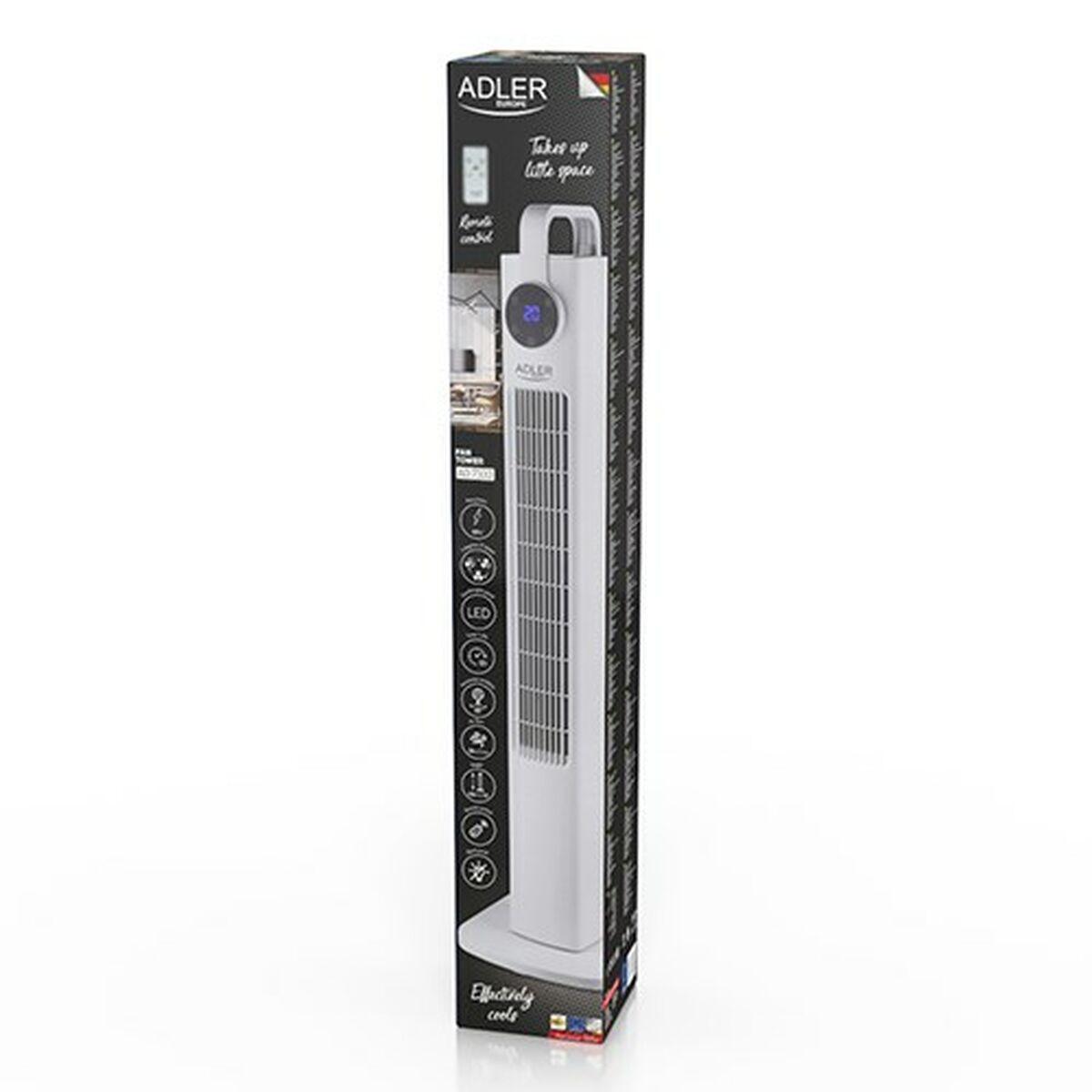 Ventilador de Sobremesa Adler AD 7333 Blanco 60 W