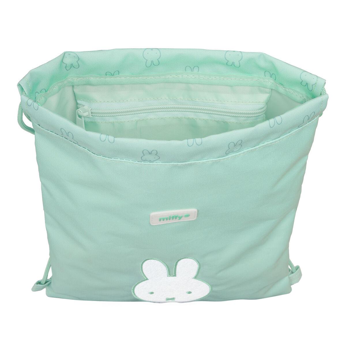 Bolsa Mochila con Cuerdas Miffy Menta Menta 26 x 34 x 1 cm
