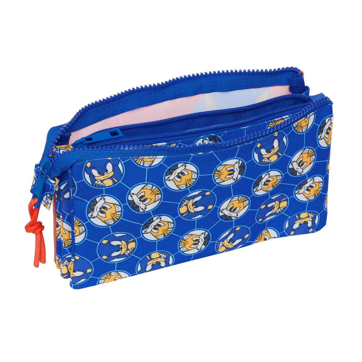 Portatodo Triple Sonic Prime Azul 22 x 12 x 3 cm
