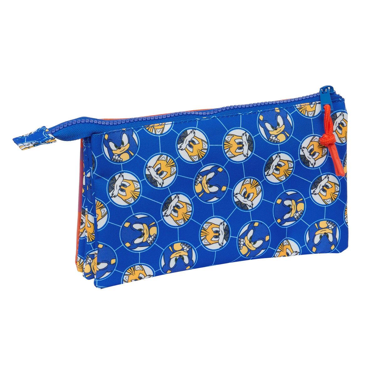 Portatodo Triple Sonic Prime Azul 22 x 12 x 3 cm