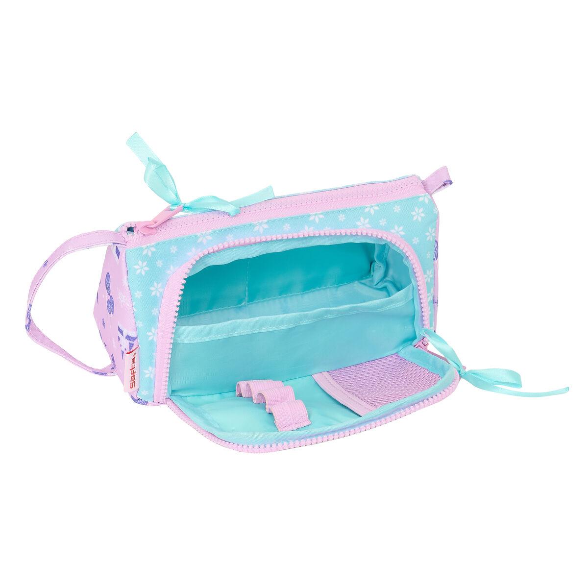 Portatodo Frozen Cool days Violeta Azul cielo 20 x 11 x 8,5 cm