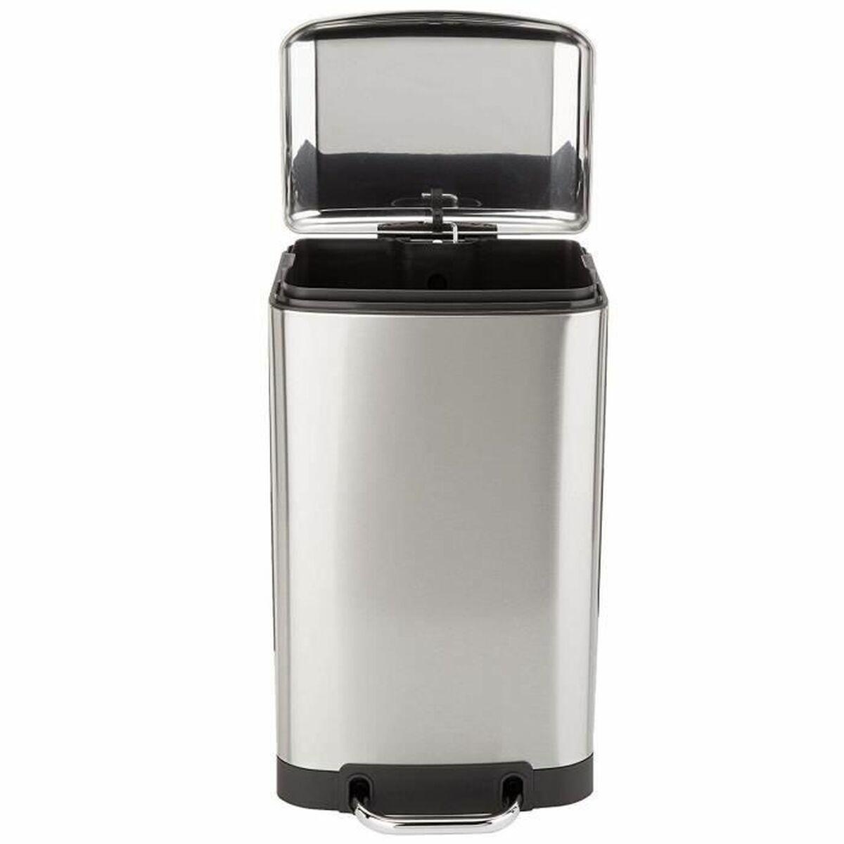 Cubo de basura Kitchen Move Acero Inoxidable 30 L Gris