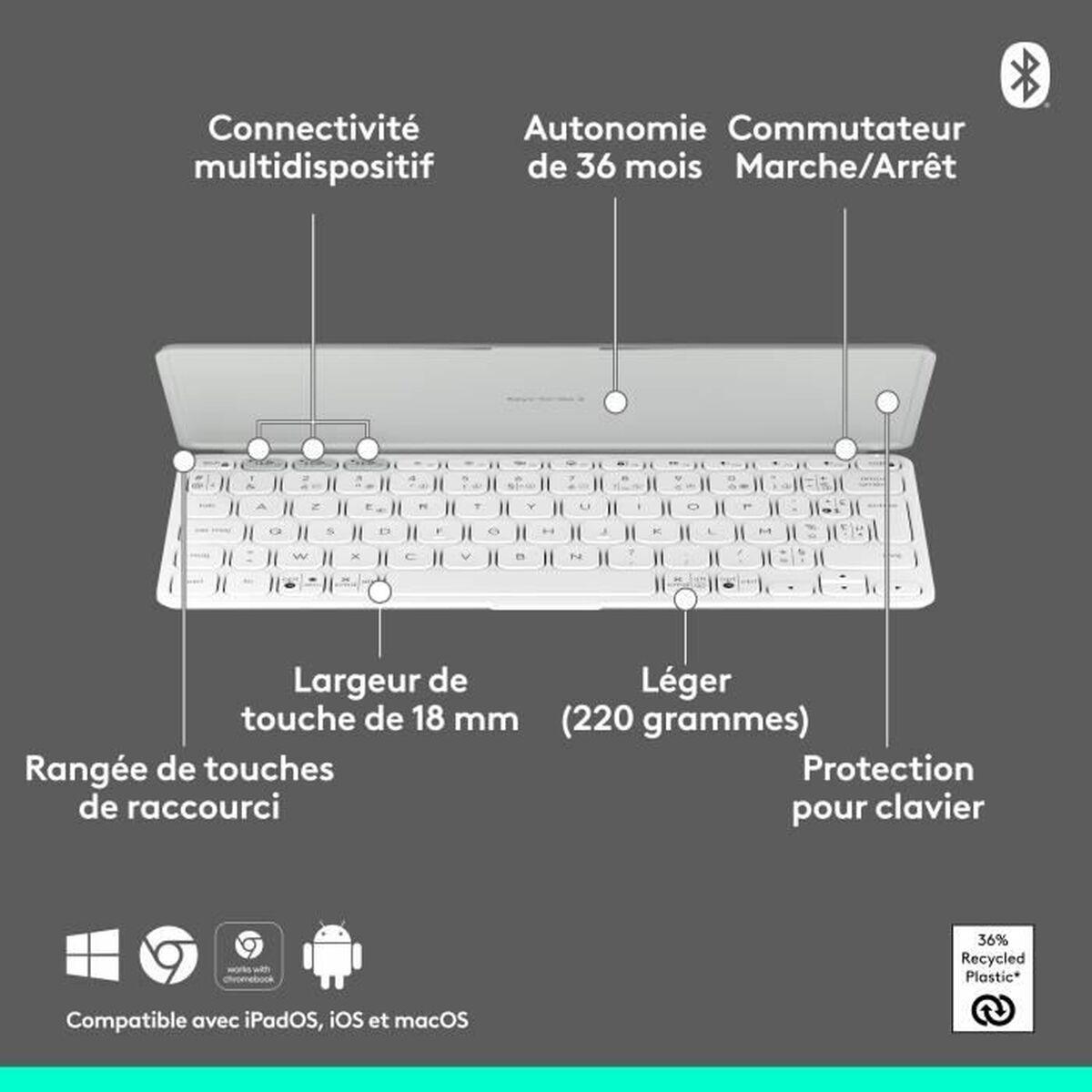 Funda para iPad + Teclado Logitech Keys-to-Go 2