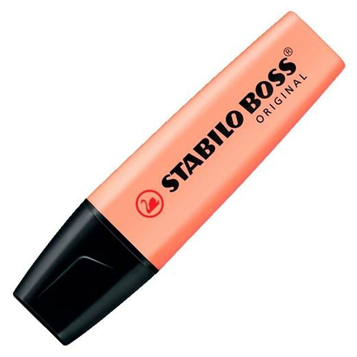 Subrayador Stabilo Melocotón Pastel (10 Unidades)