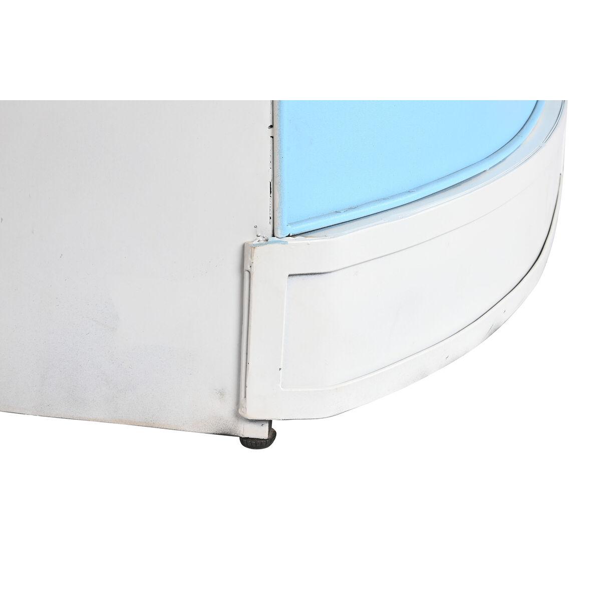 Mueble bar Home ESPRIT Blanco Marrón Turquesa 157 x 52 x 90 cm
