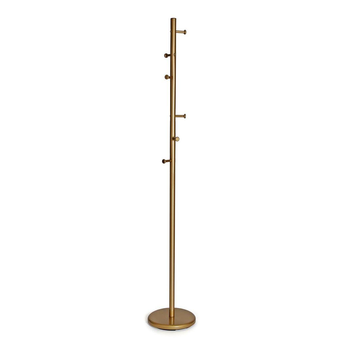Versa Perchero de Pie Versa Dorado Metal 28 x 174 x 28 cm