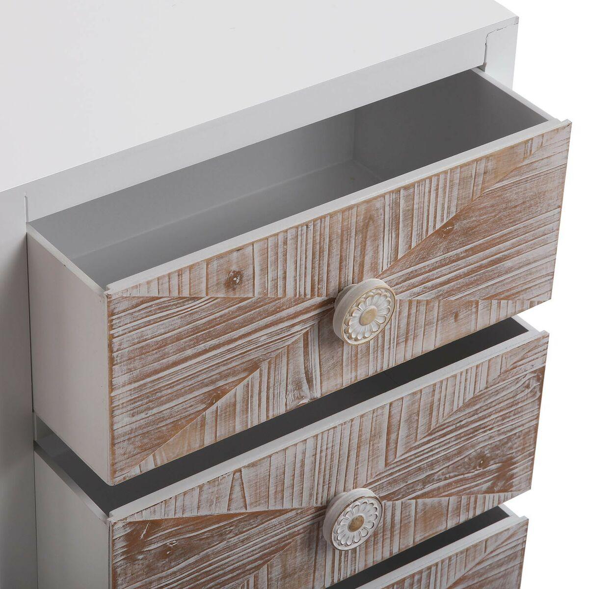 Mesita de Noche Versa Sira Pino Madera MDF 30 x 73 x 45 cm