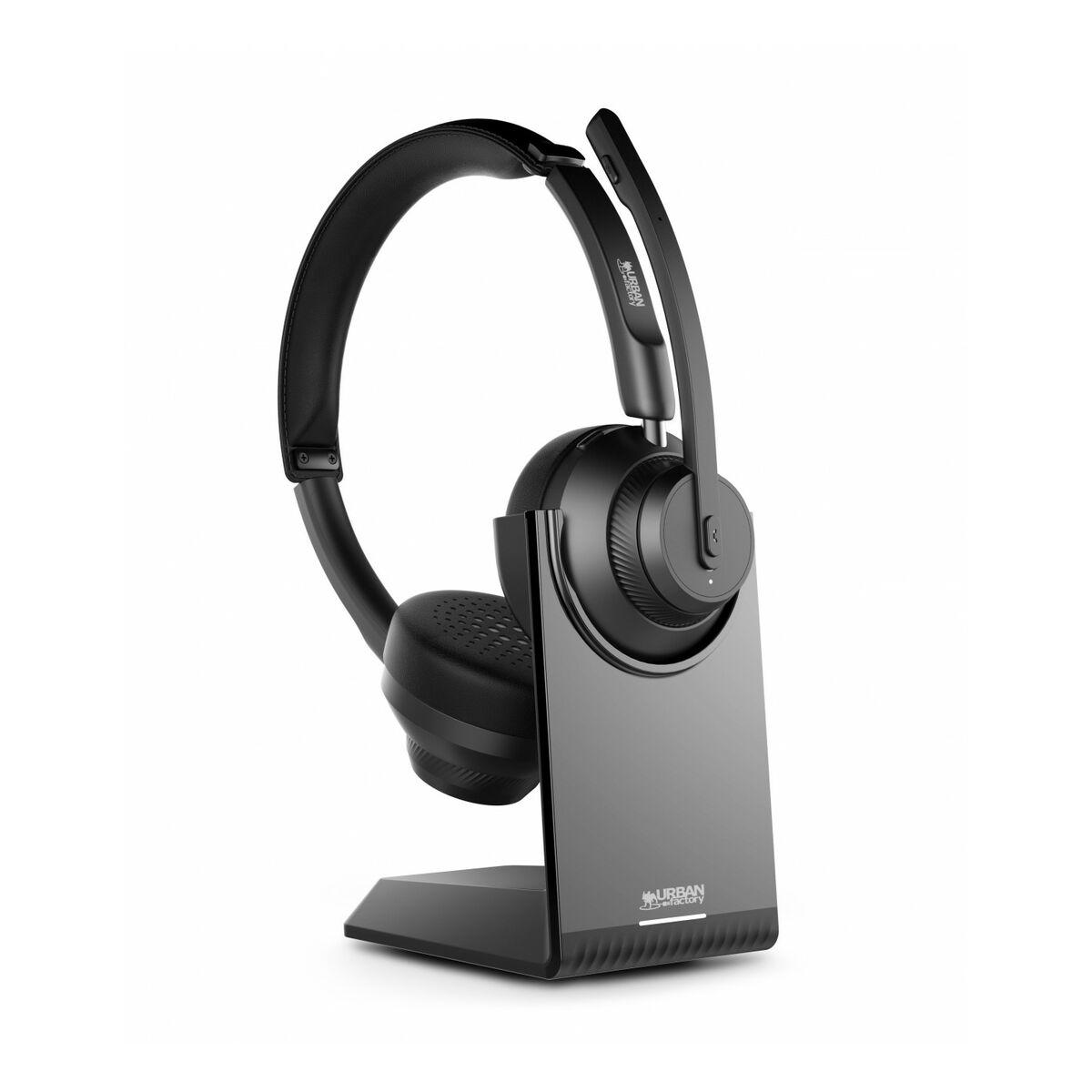 Auriculares Bluetooth con Micrófono Urban Factory HBV65UF Negro