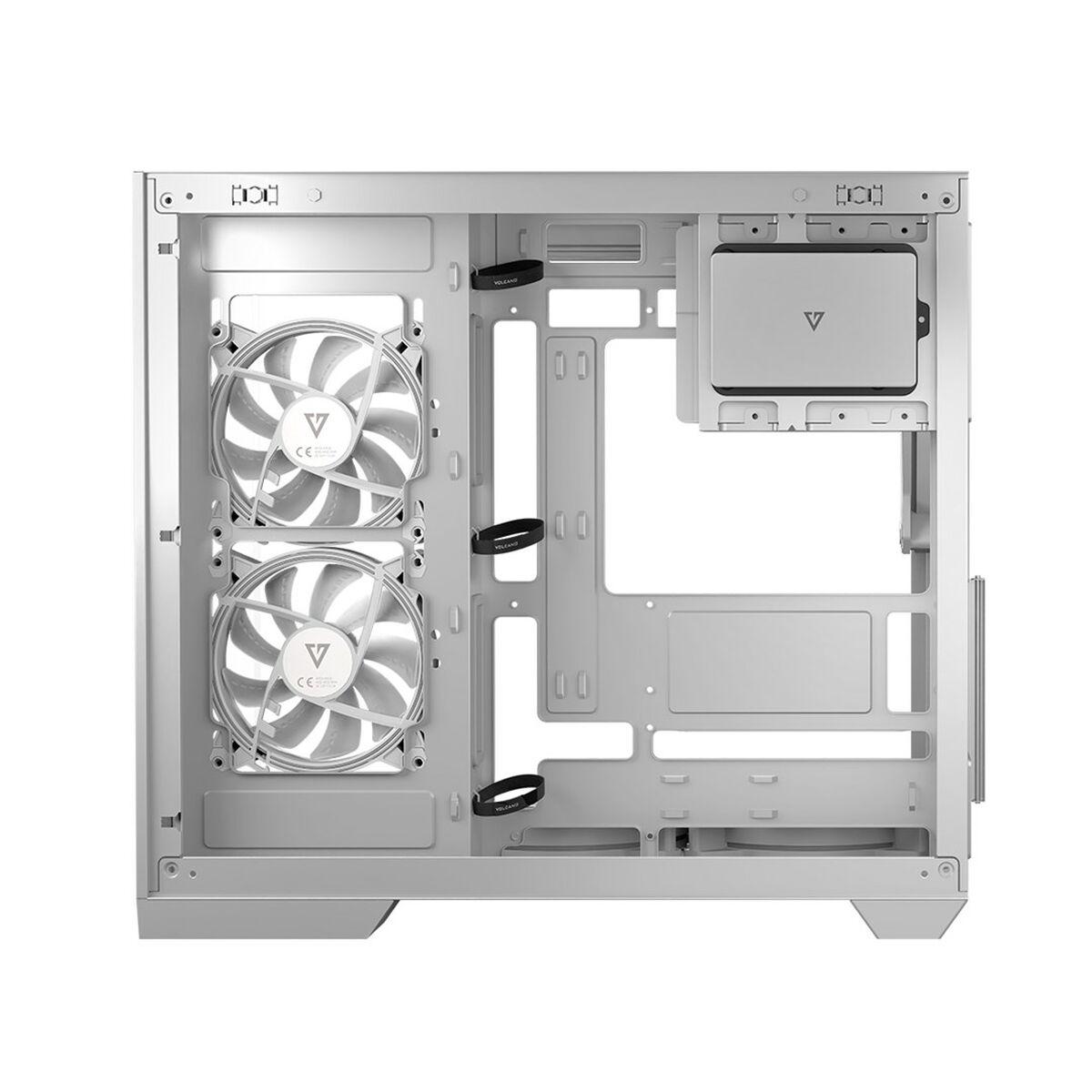 Caja Semitorre ATX Modecom Volcano Panorama Midi biała Blanco