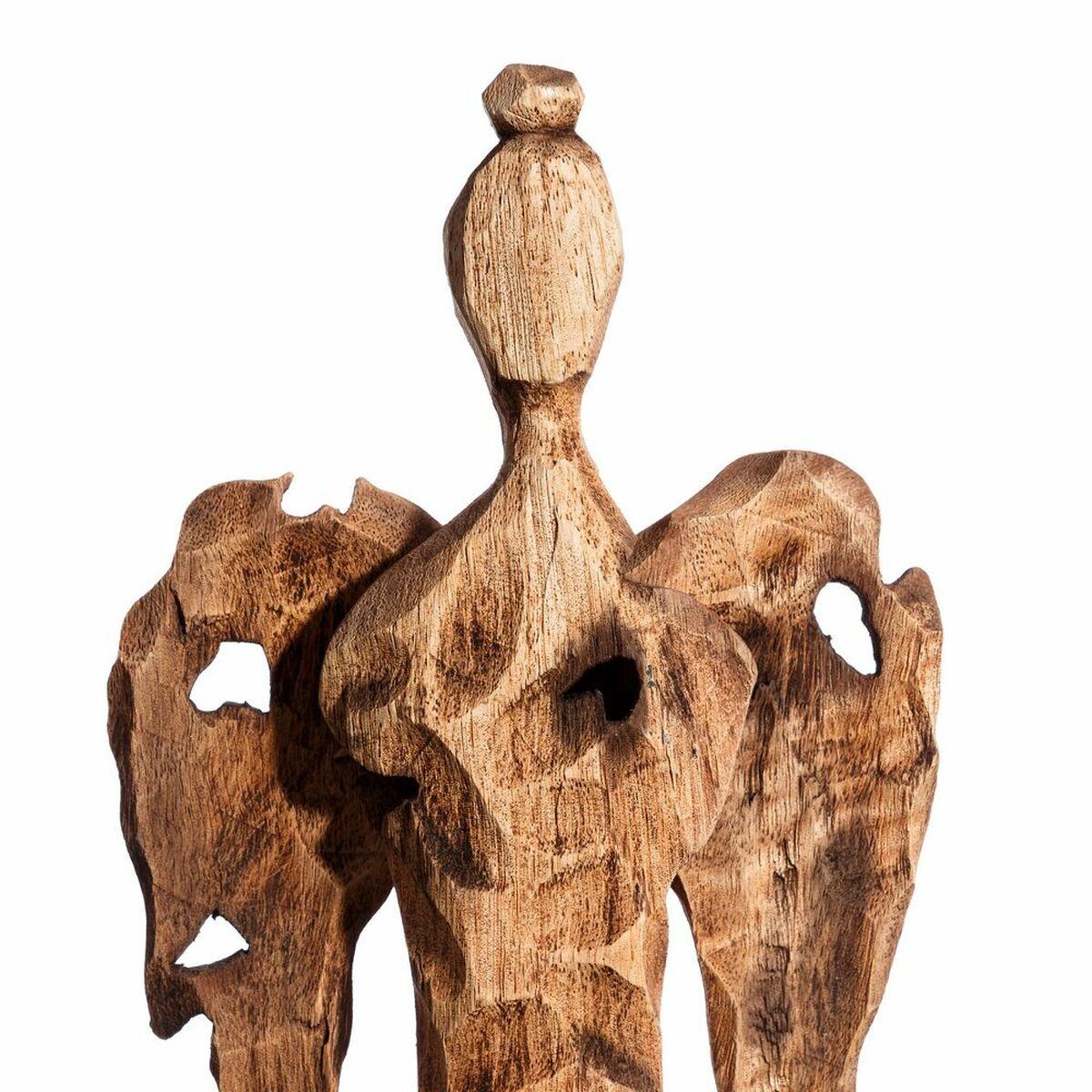Figura Decorativa Negro Natural Ángel 19 x 10 x 75 cm