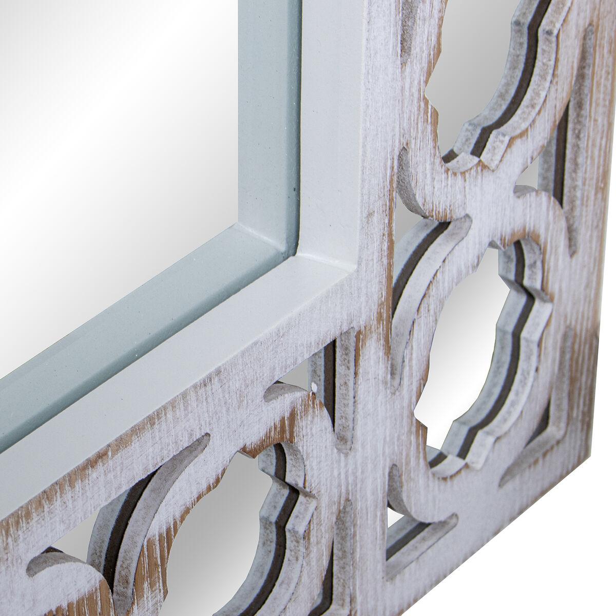 Espejo de pared Alexandra House Living Dorado Madera Rectangular 8 x 57 x 74 cm