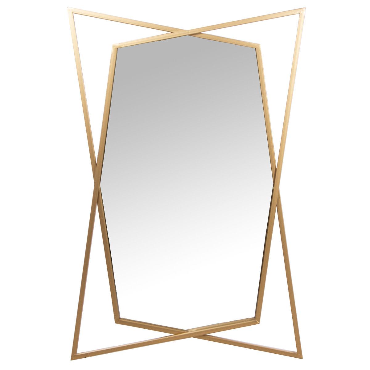 Espejo de pared Alexandra House Living Dorado Metal 7 x 85 x 58 cm