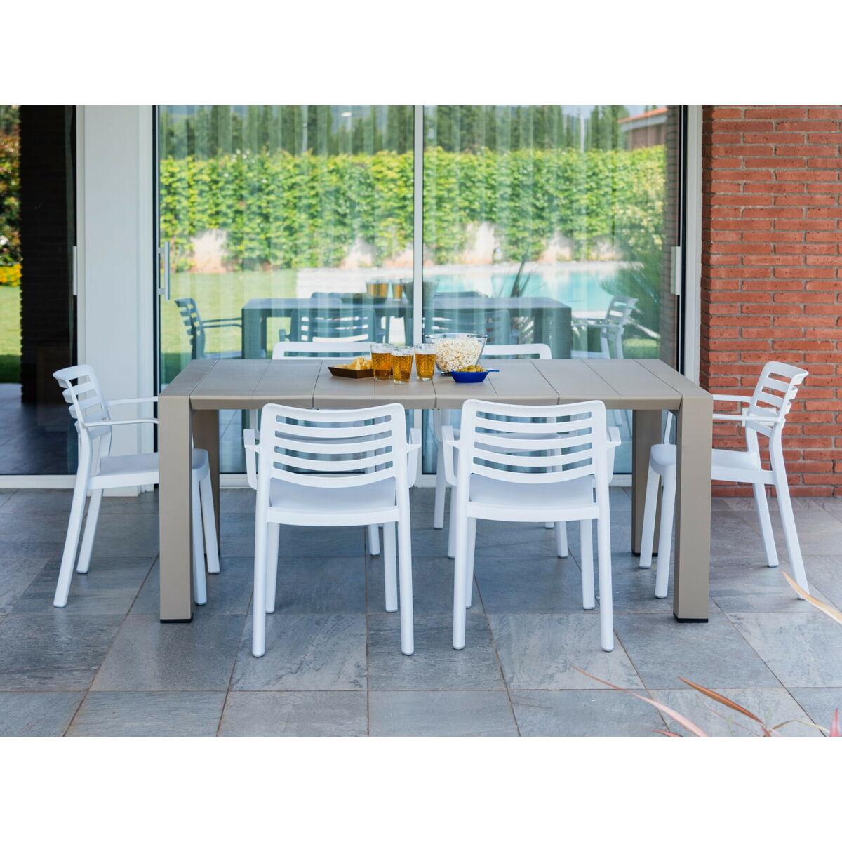 Silla de Jardín Garbar Rojo Polipropileno 58 x 78 x 54 cm 58 x 54 x 78 cm 4 Unidades (4 Piezas)