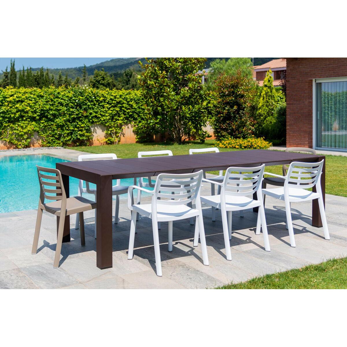 Silla de Jardín Garbar Wind Rojo Polipropileno 58 x 78 x 54 cm (4 Unidades)