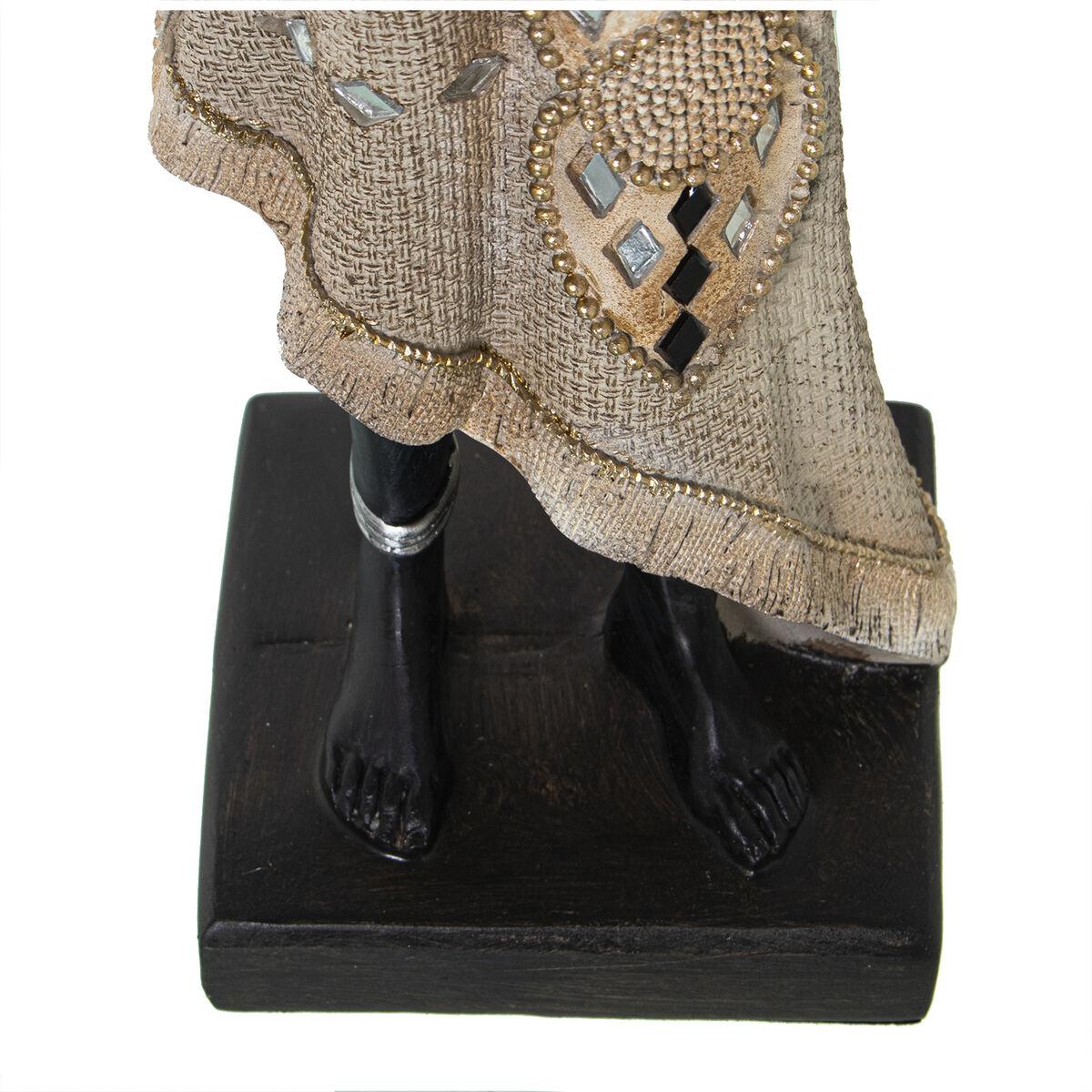 Figura Decorativa Alexandra House Living Beige Plástico Africana 12 x 14 x 54 cm