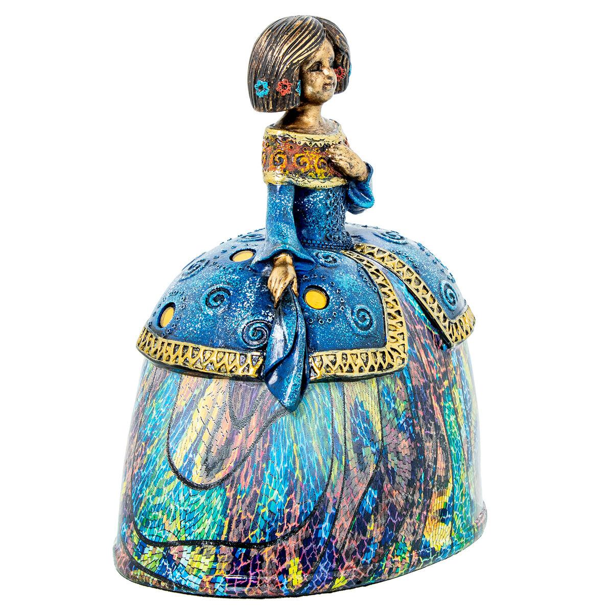 Figura Decorativa Alexandra House Living Multicolor Plástico Vestido 18 x 14 x 22 cm