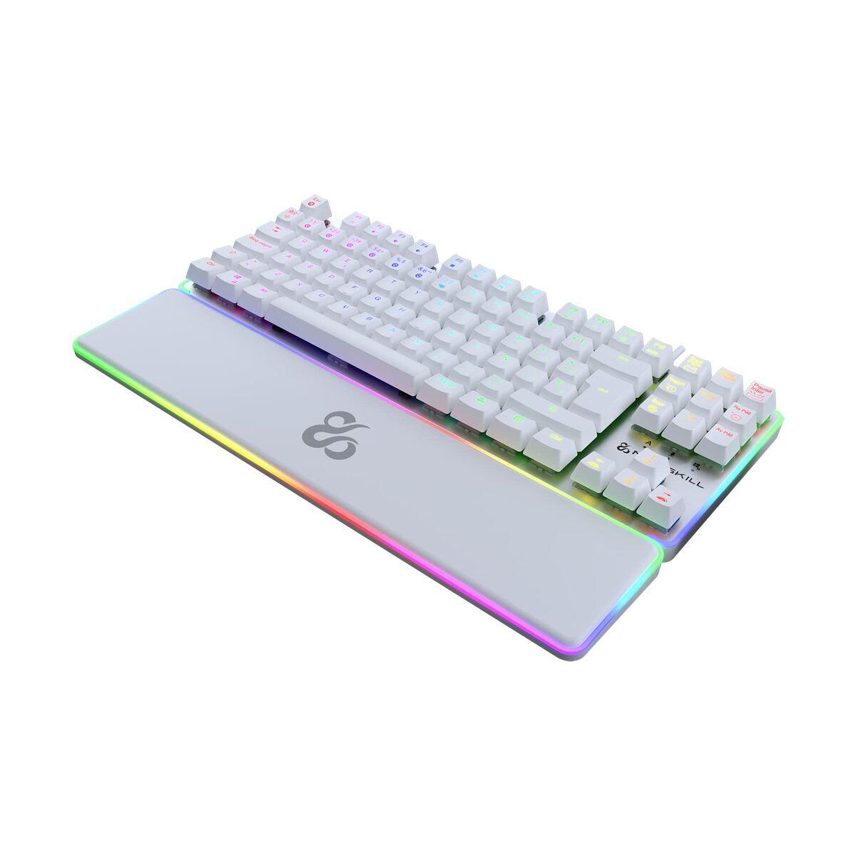 Teclado Gaming Newskill Gungnyr TKL Pro Ivory Qwerty Español LED RGB