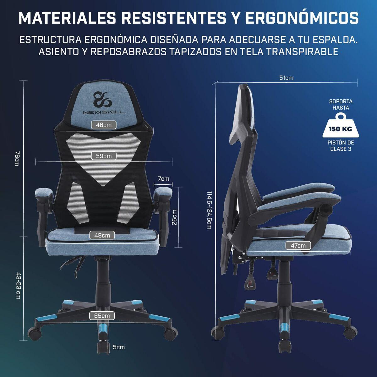 Silla Gaming Newskill Eros Azul Negro