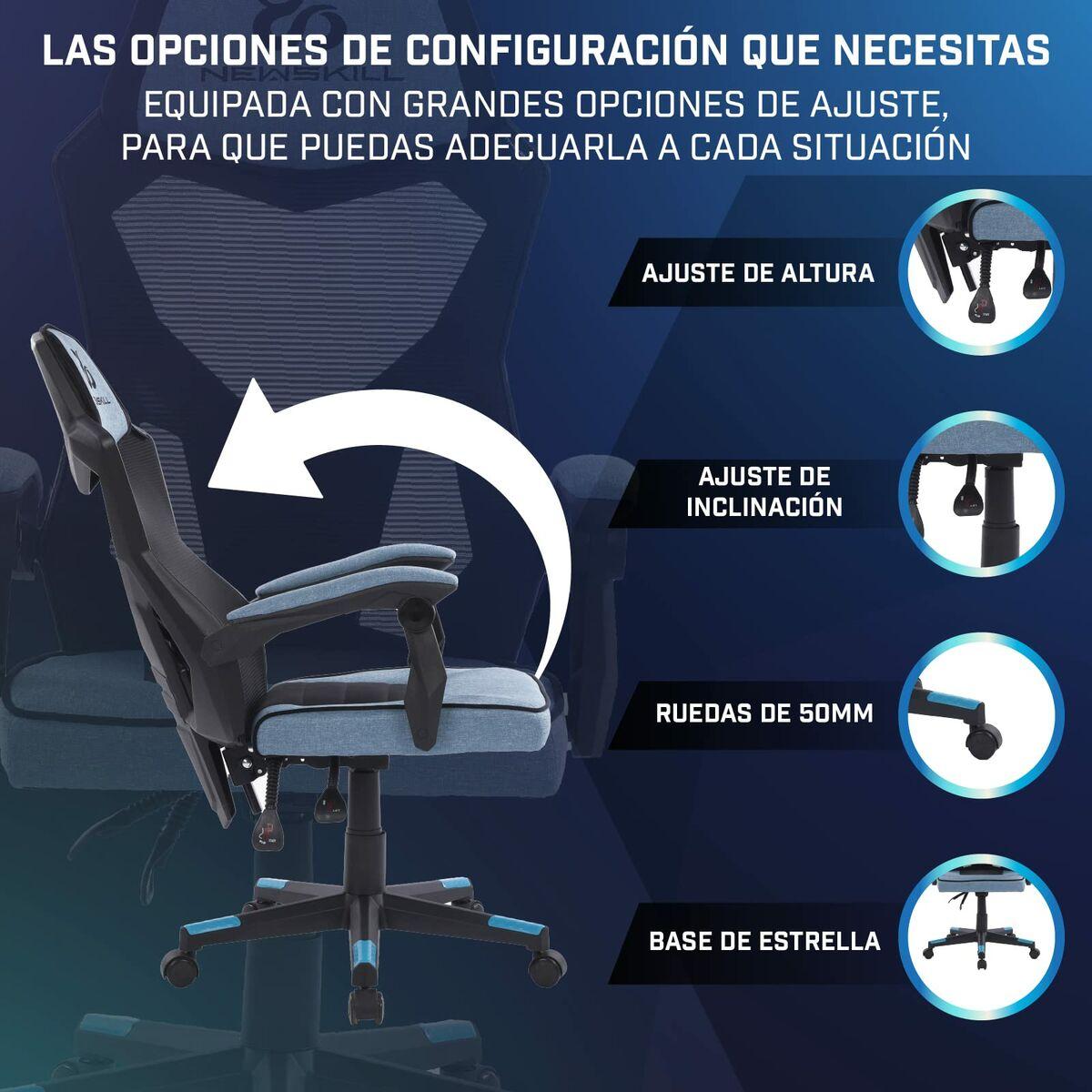 Silla Gaming Newskill Eros Azul Negro