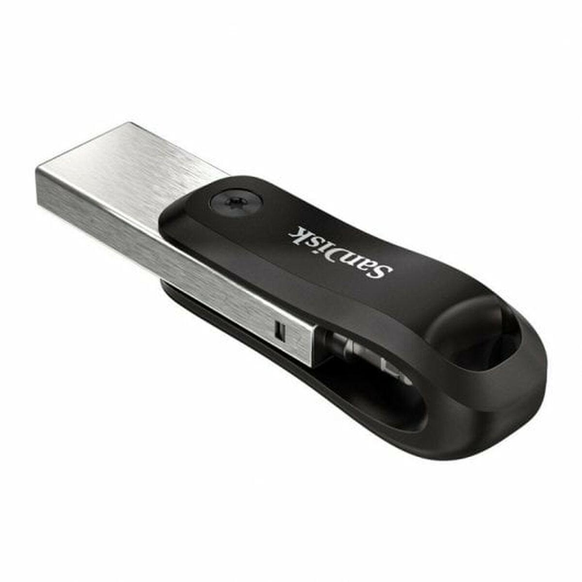 Memoria USB SanDisk SDIX60N-128G-GN6NE Negro Plateado 128 GB