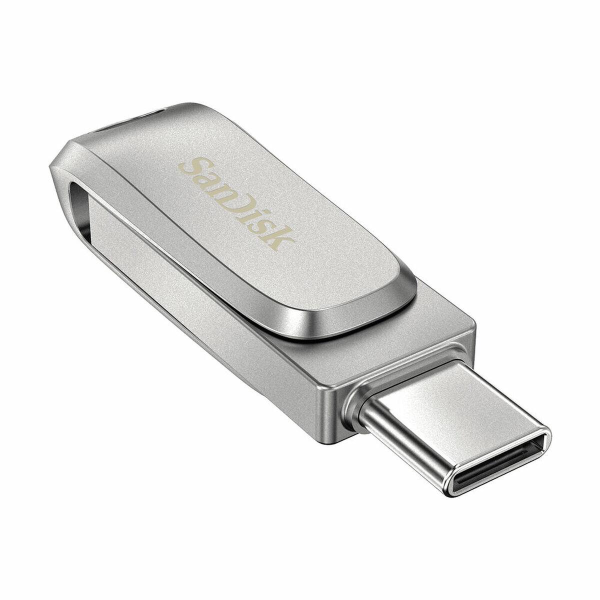 Memoria USB SanDisk SDDDC4-128G-G46 Plateado Acero 128 GB (1 unidad)