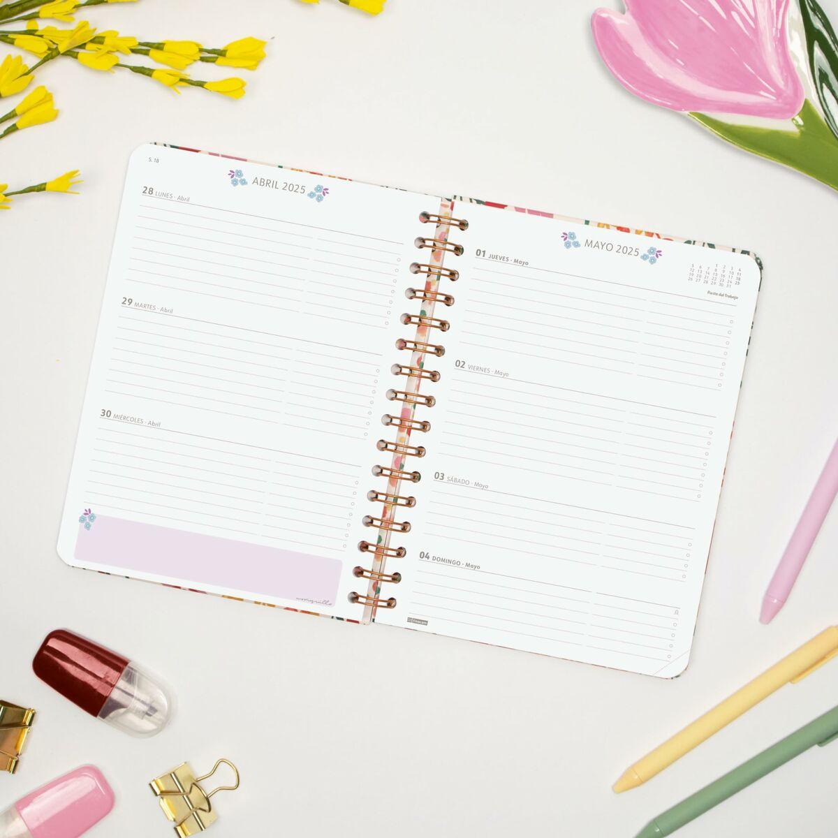 Agenda Finocam Moniquilla Garden Multicolor 2024-2025 (1 unidad)
