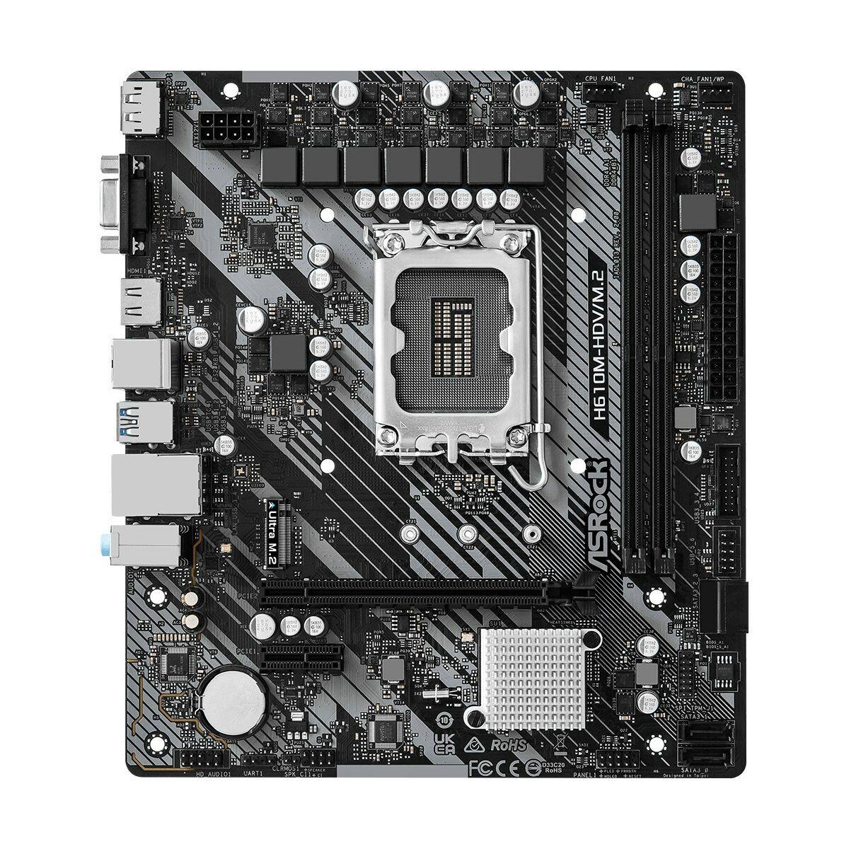 Placa Base ASRock 90-MXBJH0-A0UAYZ LGA 1700 INTEL H610