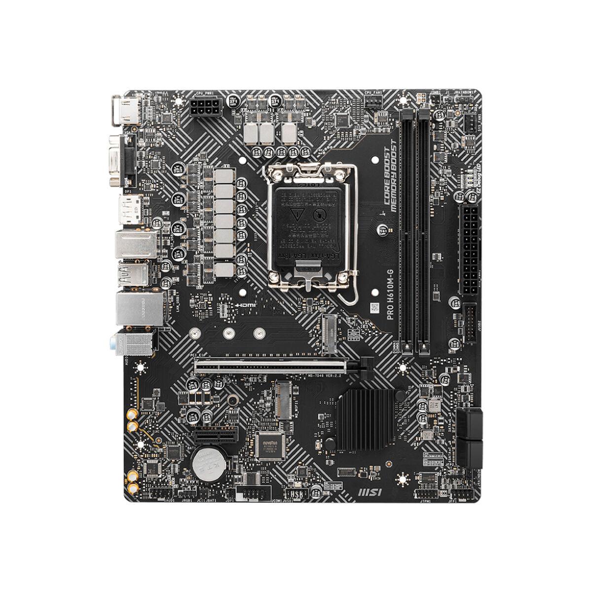 Placa Base MSI PRO H610M-G 1700 LGA 1700