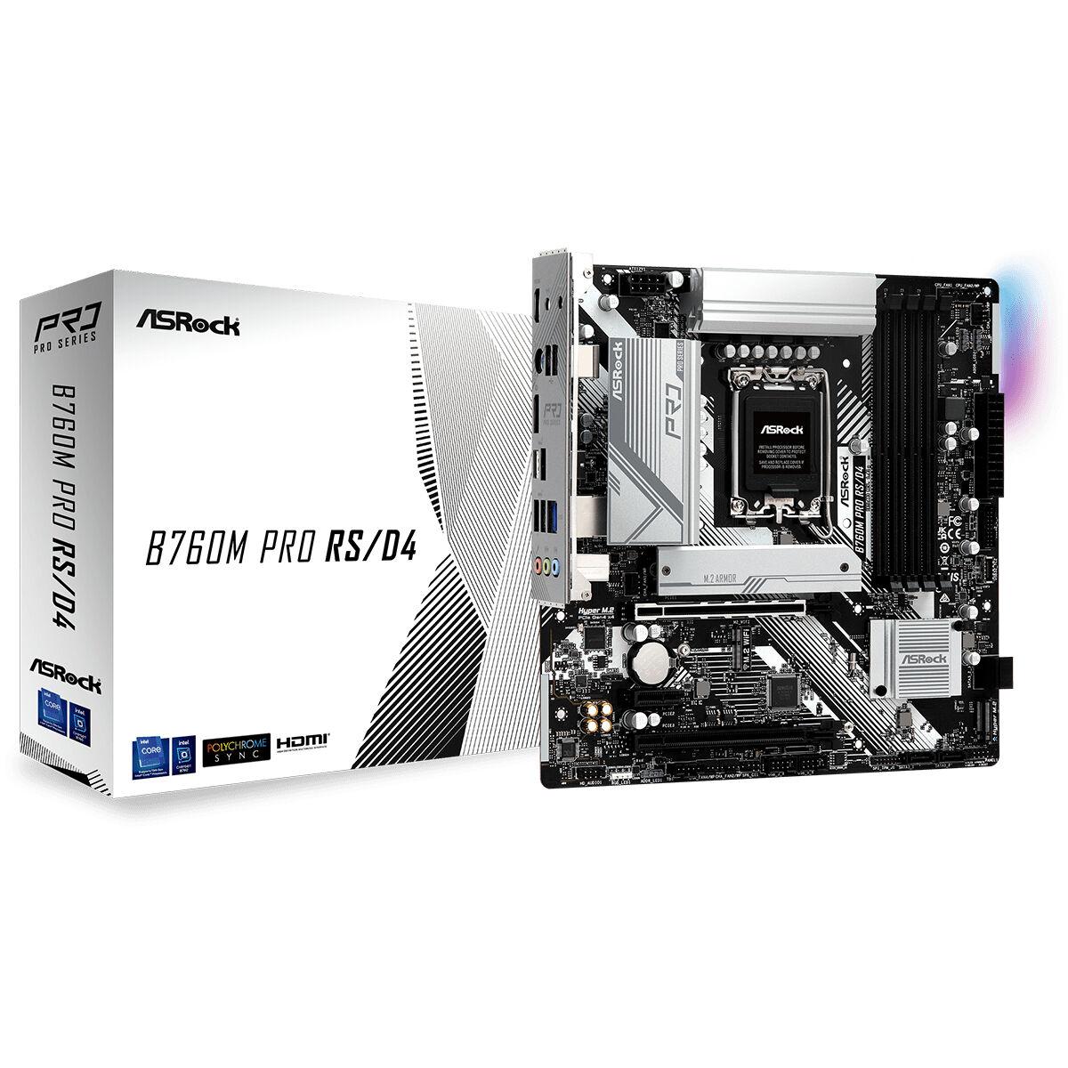 Placa Base ASRock B760M PRO RS/D4 LGA 1700 Intel B760