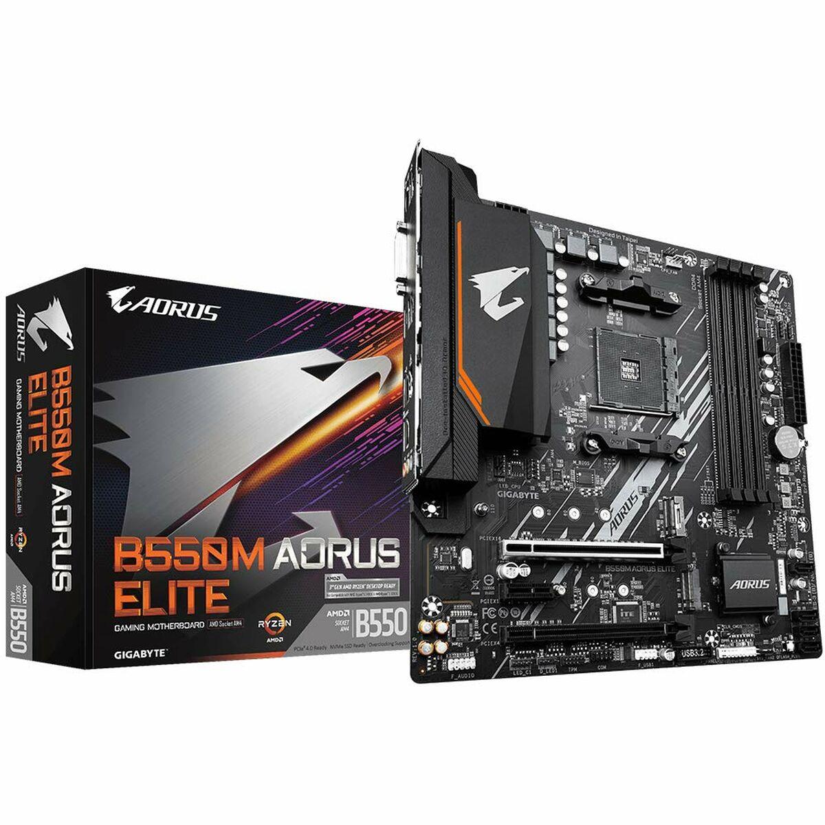 Placa Base Gigabyte B550M AORUS ELITE mATX AM4     AMD B550 AMD AMD AM4
