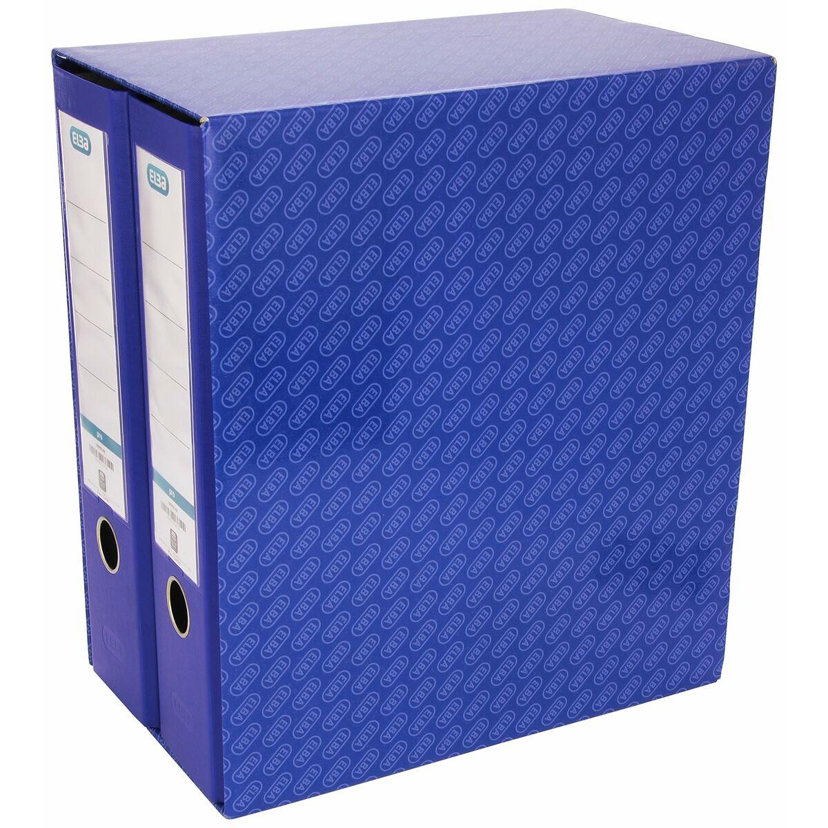 Carpeta de anillas Elba 100580050 Azul 2 Unidades