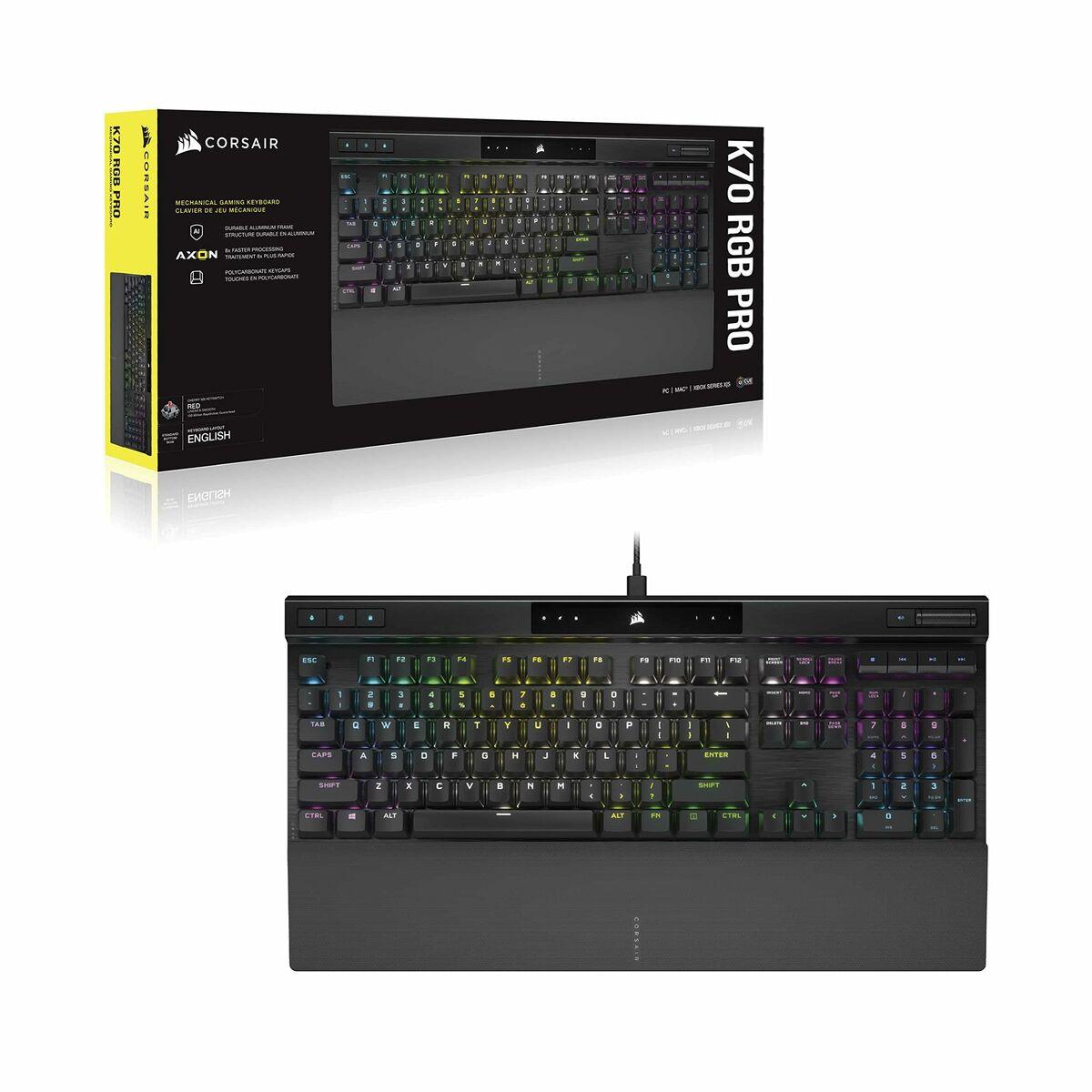 Teclado Gaming Corsair K70 Negro Qwerty Español